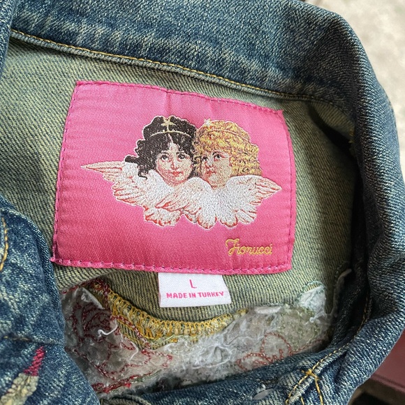 Vintage y2k Fiorucci floral denim jacket - Picture 3 of 17